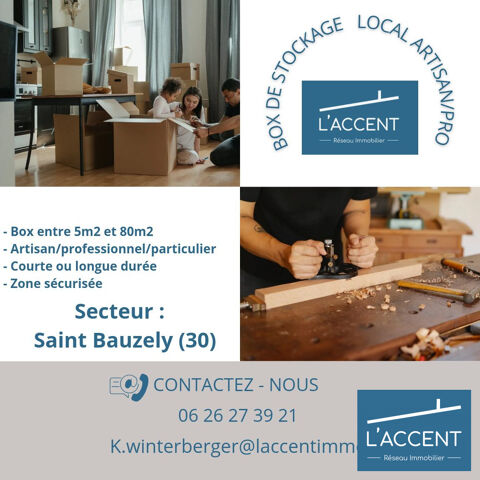 Box de Stockage &agrave; Saint Bauzely (30) 50 30730 Saint-bauz�ly