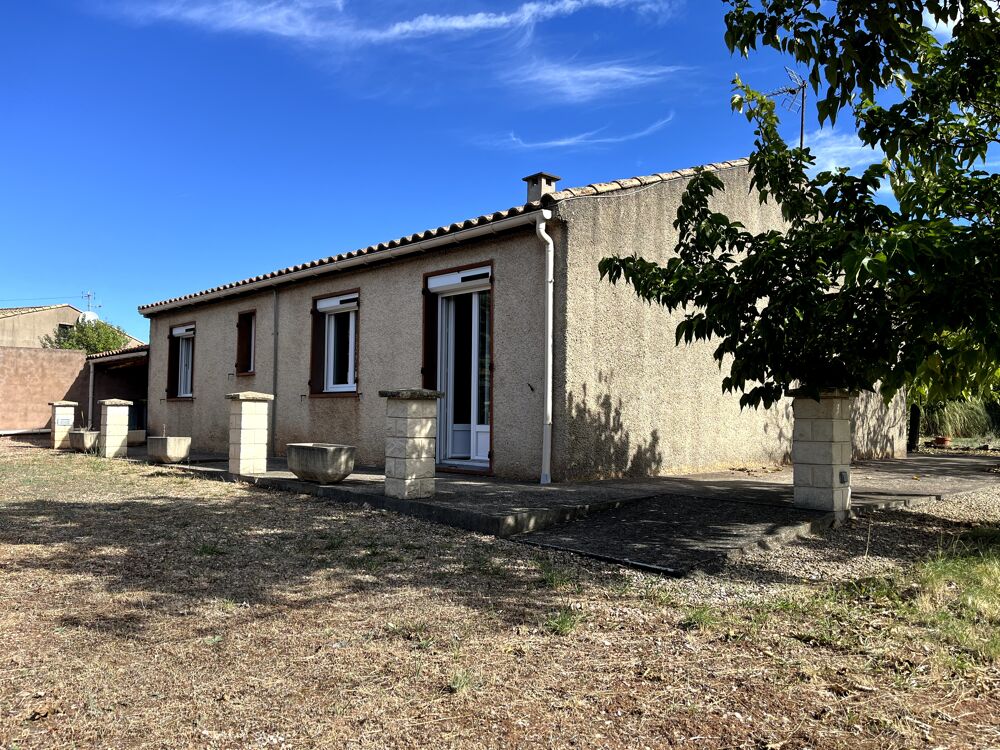 Maison de plain-pied, 2 chambres, garage et jardin