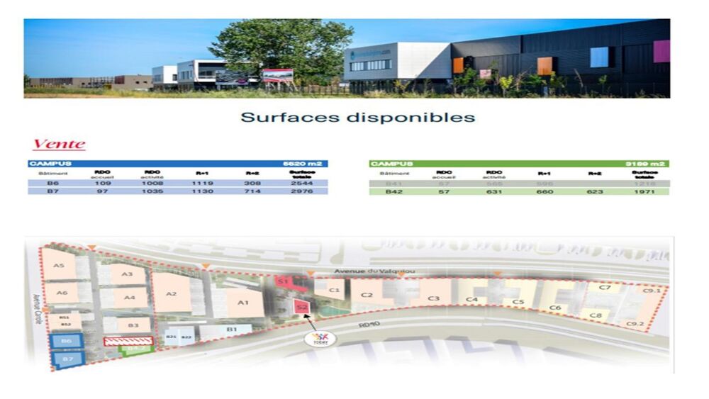   A VENDRE Locaux Neufs à partir de 2 788m² à Tremblay Parc Aérolians 