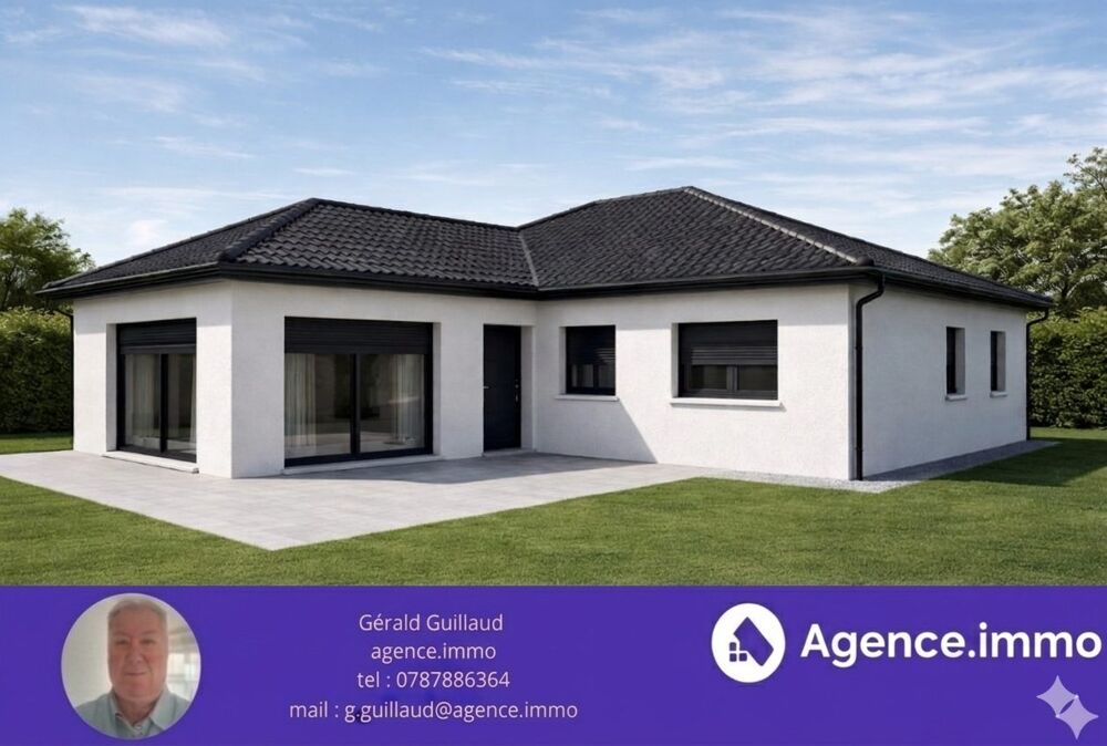 38630 Les Avenières, à vendre une maison à construire sur 590m2