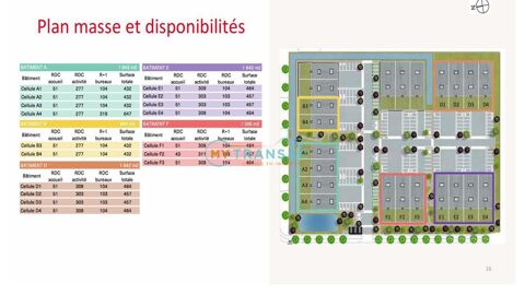 A VENDRE local d'activit&eacute; de 464m&sup2; dont 104m&sup2; de bureaux d'accompagnement 684400 91280 Saint-pierre-du-perray