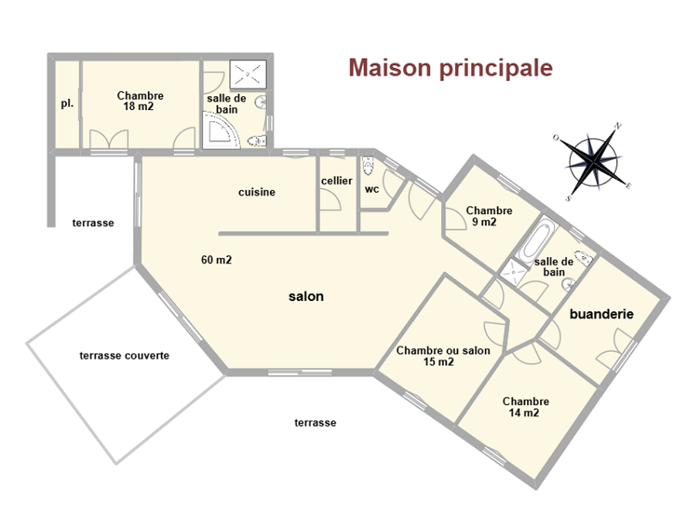 Vente Maison Superbe villa de 204 m2 habitables avec piscine, terrain de 3500 Labatut-figuières
