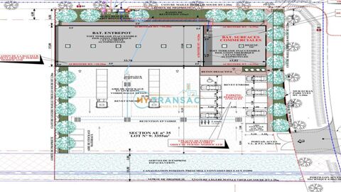   Bondoufle A VENDRE 965m² bâtiment indépendant sur un terrain de 3350m² 