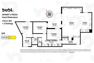  Appartement � vendre 5 pi�ces 110 m�