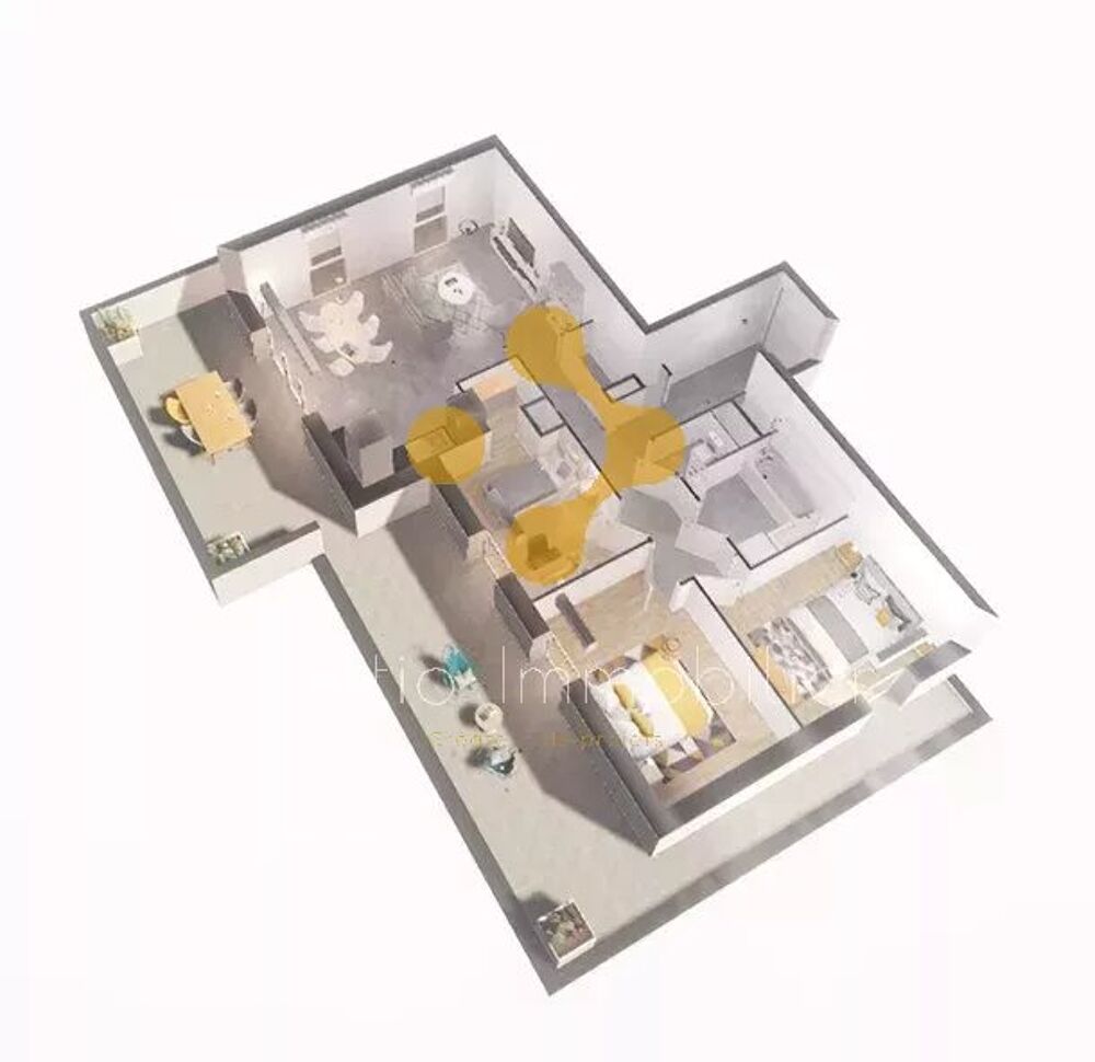 Exceptionnel T4 en attique avec terrasse de 48 m²