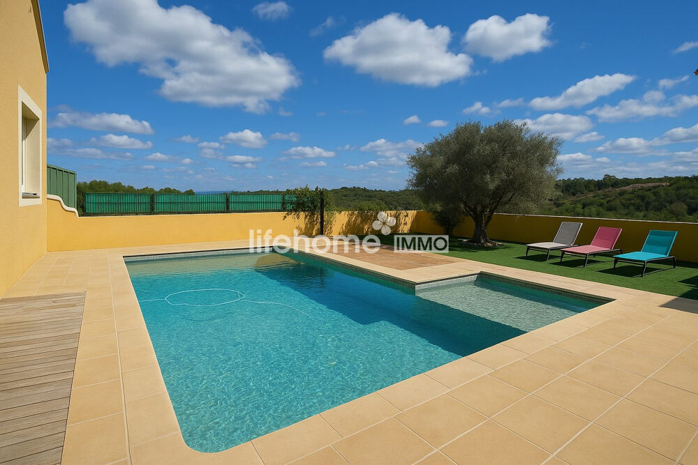 Vente Maison Villa T6 avec piscine, dépendance sur 1 hectare Vailhauquès