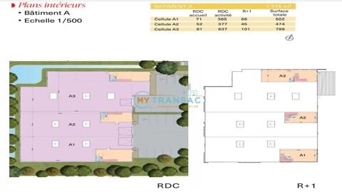 My Transac vous propose &agrave; la vente des locaux d'activit&eacute;s neufs 1 775m&sup2;, 799m&sup2;, 502m&sup2; et 474m&sup2; &agrave; Bondoufle 756030 91070 Bondoufle