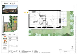  Appartement � vendre 2 pi�ces 52 m�