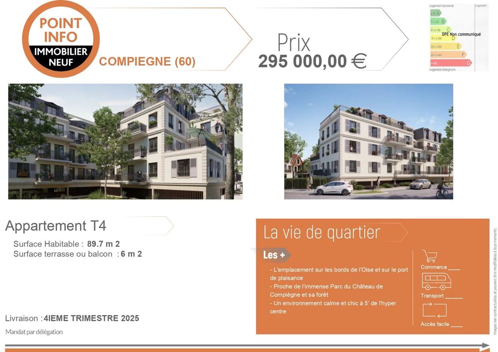 Vente Appartement Appartement T4 au 2è étage Compiègne