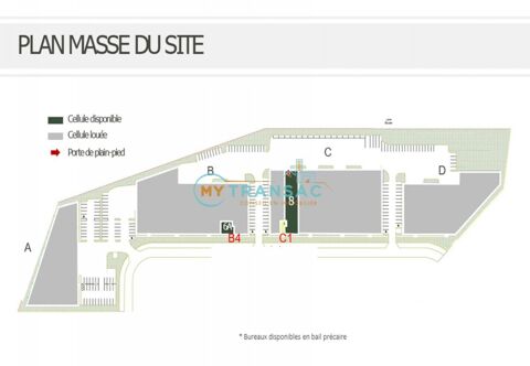   A LOUER locaux d'activits et de bureaux situ  Lisses 
