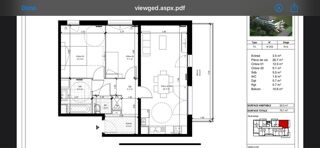  Appartement  vendre 3 pices 65 m