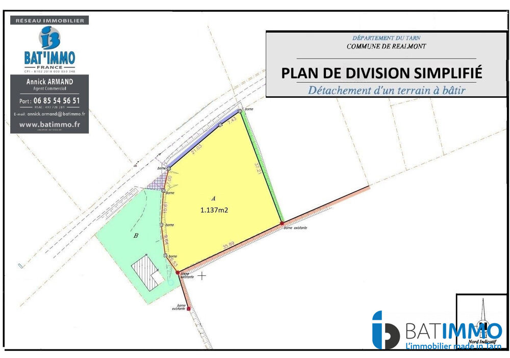 Vente Terrain TERRAIN CONSTRUCTIBLE - BELLE VUE et CALME Réalmont