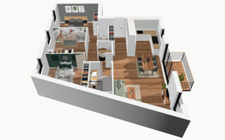  Appartement  louer 3 pices 73 m