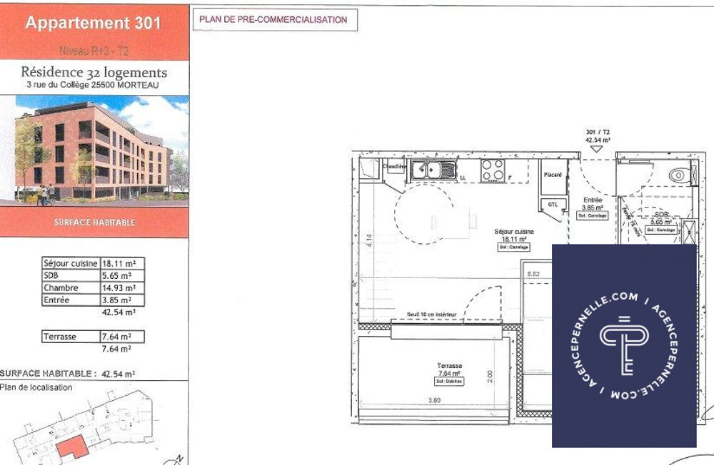 Vente Appartement Appartement T2 au Centre de Morteau Morteau