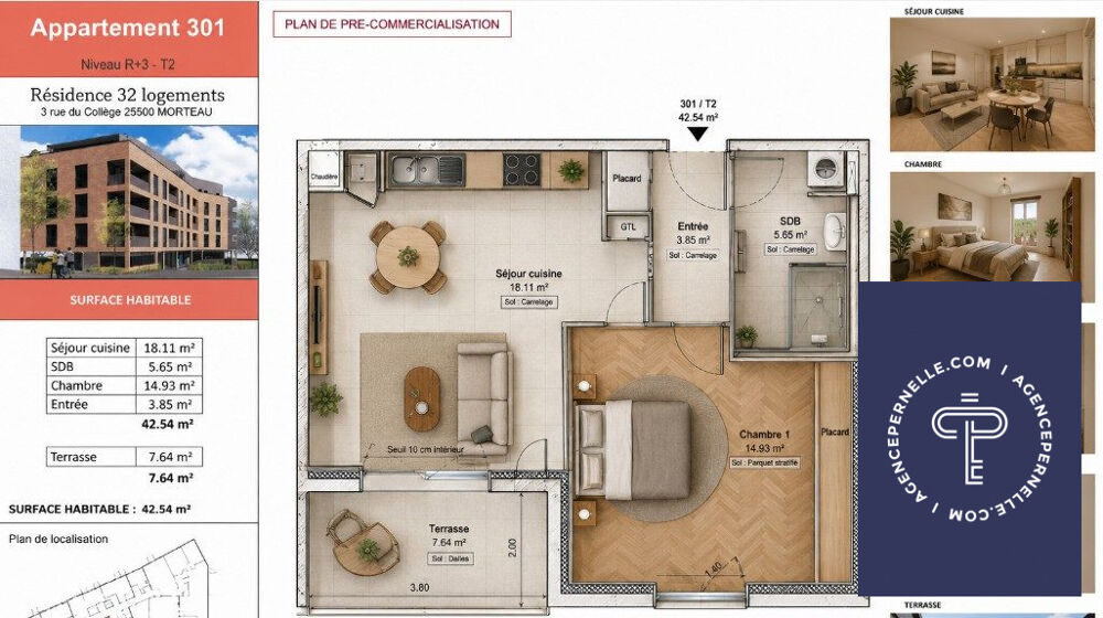 Vente Appartement Appartement T2 au Centre de Morteau Morteau
