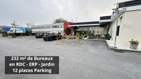 Bureaux RDC &agrave; LOUER - 232 m&sup2; - 12 parking + jardin 3093 77100 Meaux