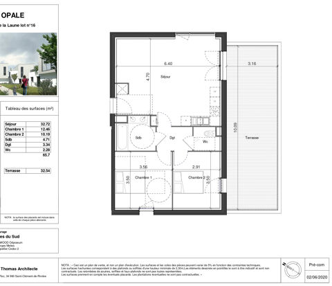  Appartement � louer 3 pi�ces 66 m�