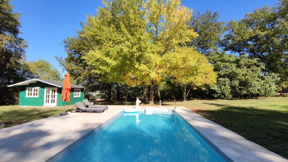 Charmante maison quercynoise avec studio, grange et piscine proche Montcuq