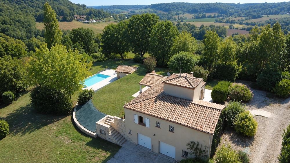 Vente Maison Belle maison contemporaine avec piscine, grand terrain et vue sur la campagne Lauzerte