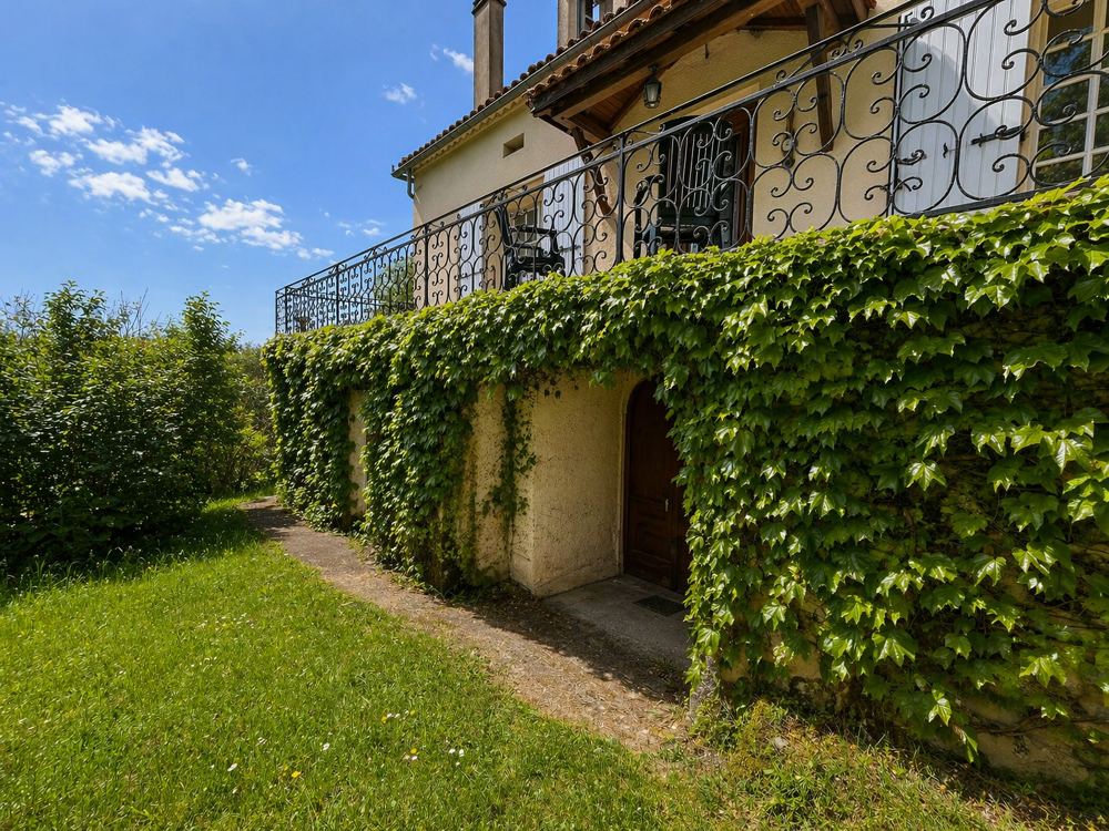 Maison en pierre aux généreux volumes et vue dégagée