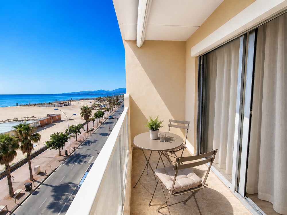 VUE IMPRENABLE - FRONT DE MER - APPT T3 - CANET PLAGE