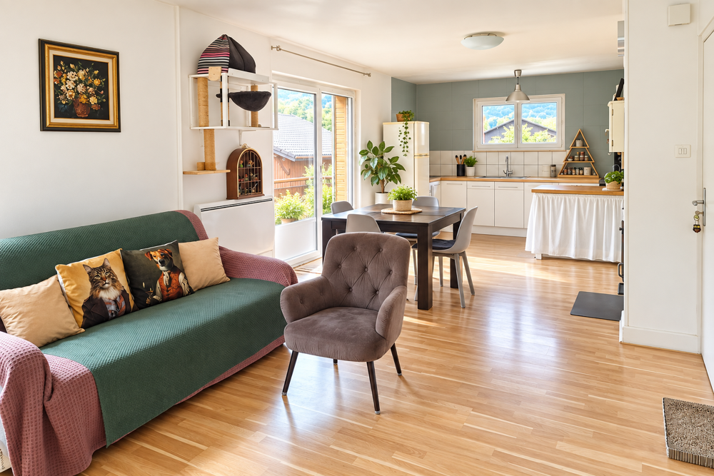 Vente Duplex/Triplex Appartement 3 pièces   70 m2   Balcon, garage et 2 places de parkings   Doussard Doussard