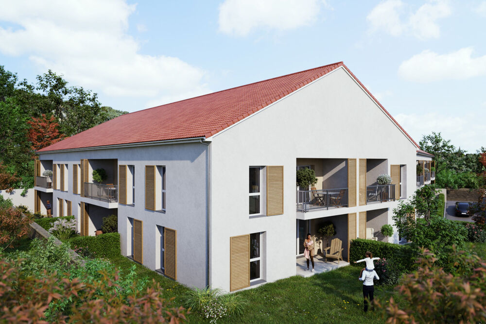 APPARTEMENT T2 DE 46.73m2 AVEC TERRASSE de 12.95m2 UN JARDIN 27.74m2 et UN PARKING EXT
