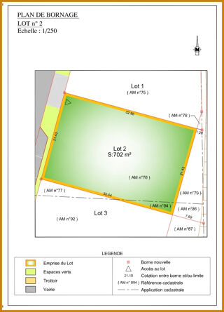  Terrain � vendre 695 m�