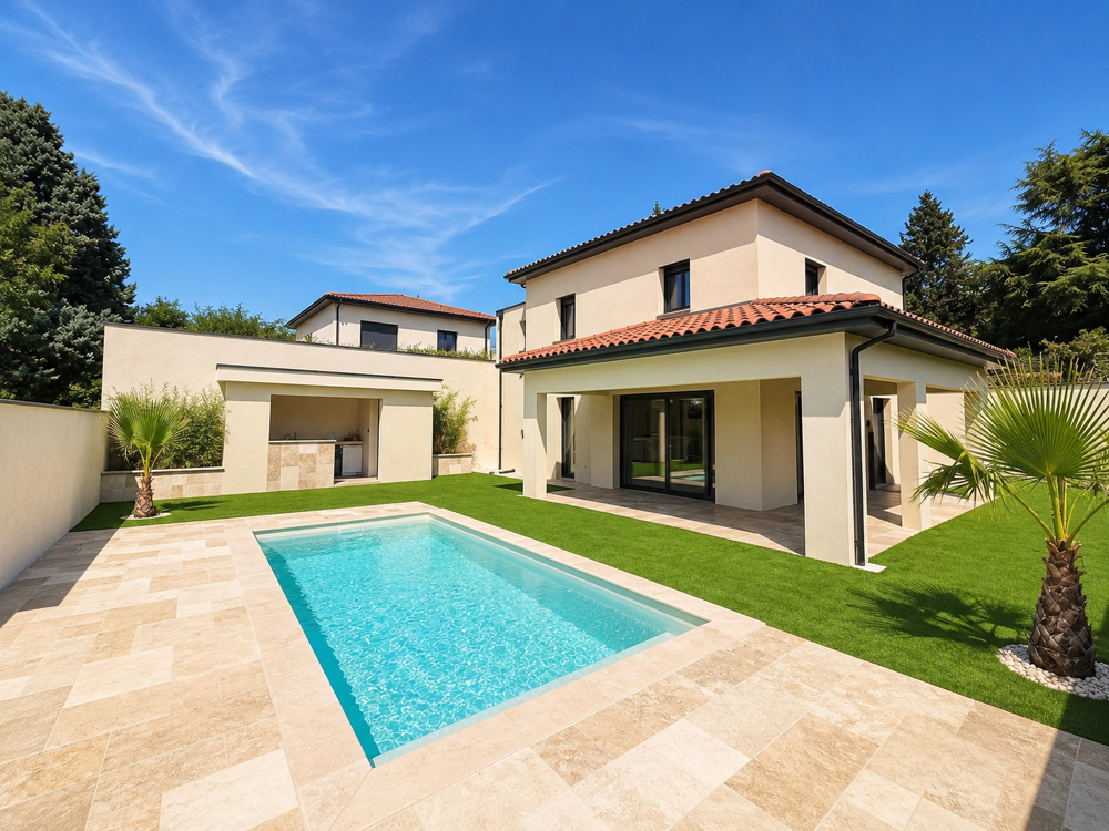 Vente Maison Maison contemporaine avec piscine - 4 Chambres Chanas
