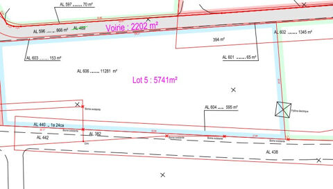   Terrain en zone commerciale de 5741 m2  Perrigny (Auxerre) 