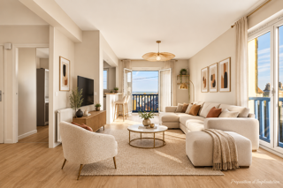 Vente Appartement HONFLEUR   VUE PANORAMIQUE EXCEPTIONNELLE   APPARTEMENT T3 ENTIÈREMENT RÉNOVÉ AVEC PARKING PRIVATIF  - 65.10 m Honfleur