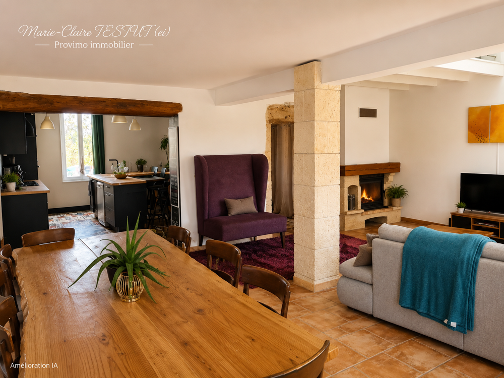 Maison T5 de caractère 185 m2 - 2 garages