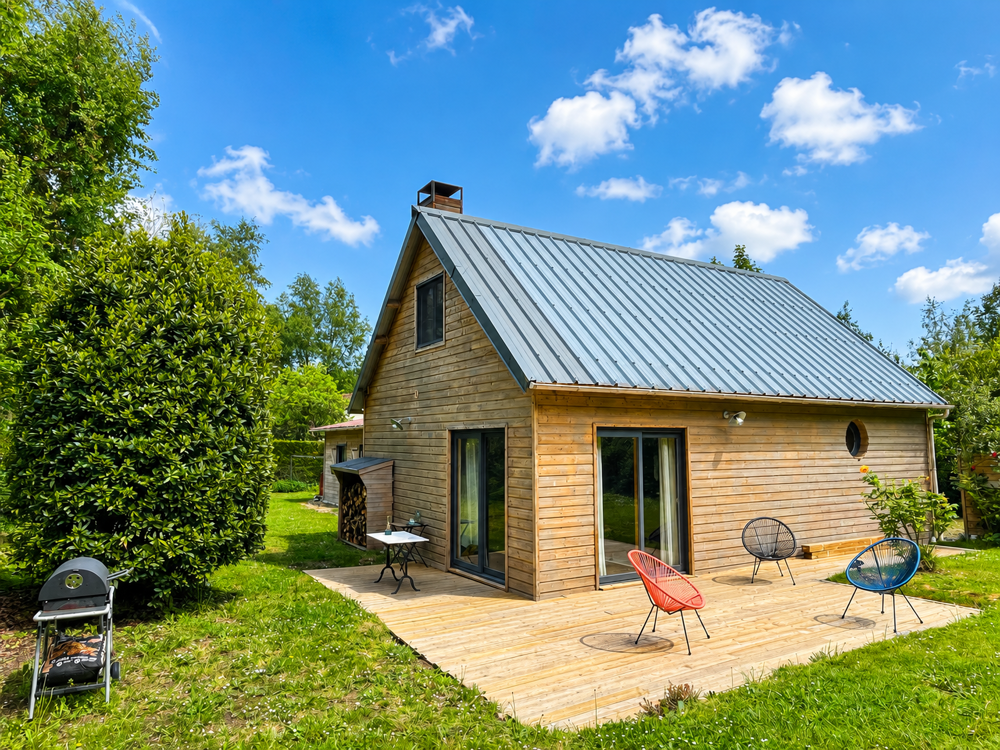 Maison à ossature bois proche de Honfleur - 3 chambres dont 1 suite parentale en RDC - Terrain arboré 1234m2