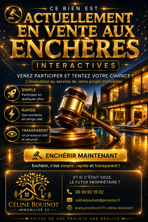   En exclusivité Vente interactive. Projet de vie clé en main : Commerce + habitation 