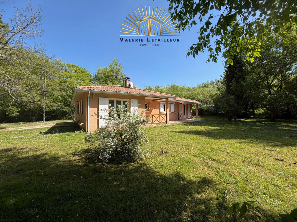 Maison 115m2 4 chambres et garage sur une parcelle de 1500m2 dans un écrin de verdure
