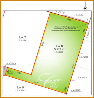  Terrain � vendre 723 m�