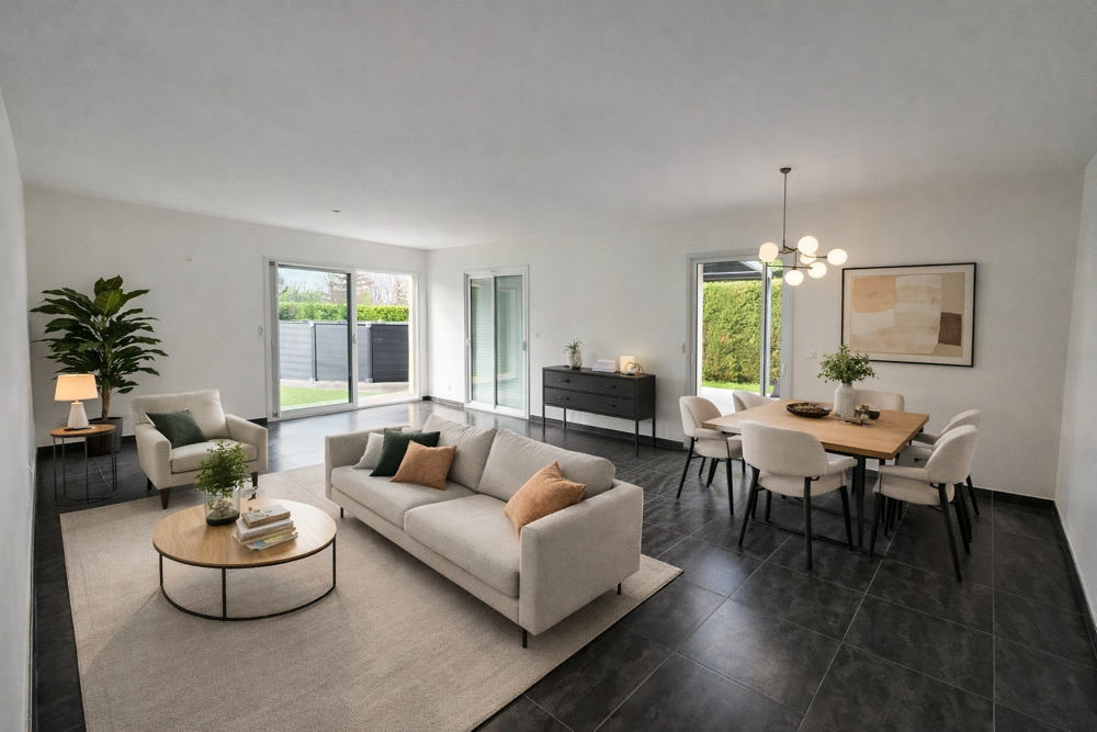 MAISON FAMILIALE CONTEMPORAINE DE PLAIN PIED