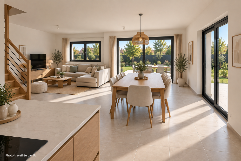 Vente Maison Maison 4 pièces   91 m2   3 chambres   jardin   garage Bonnefamille