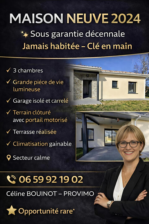   UNE MAISON NEUVE, MODERNE ET JAMAIS HABIT�E Maison - 5 pi�ce(s) - 117 m�