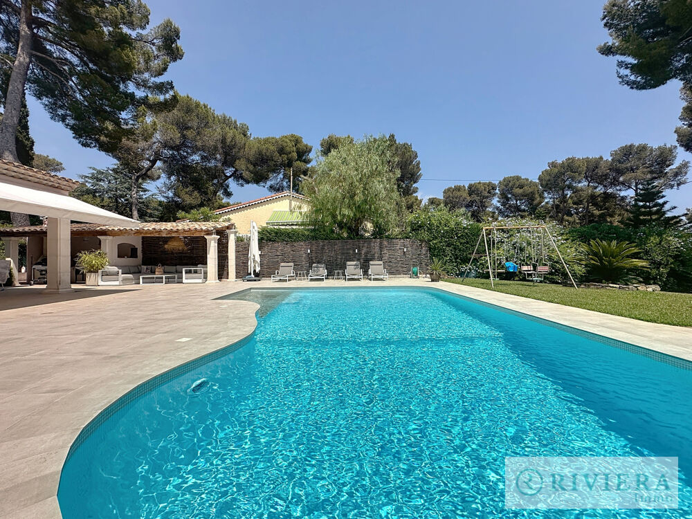 LE CANNET PINEDE VILLA T5 INDIVIDUELLE 145 M2 PISCINE JARDIN SUD 1000M2 GARAGE 135M2