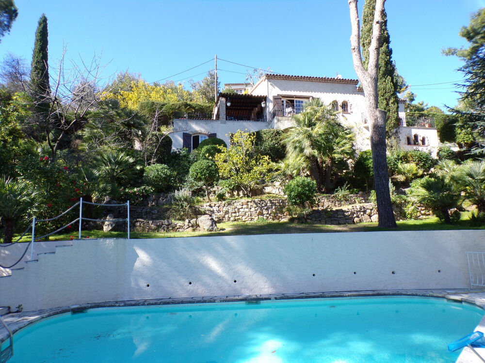 Vente Maison SUPER CANNES VILLA T5 200M2 VUE MER TERRAIN 2644M2 PISCINE Vallauris
