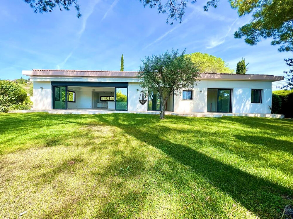 MOUGINS VILLA INDIVIDUELLE T4/T5 DE PLAIN PIED 170m PISCINE TERRAIN PLAT 1400m2 PISCINE