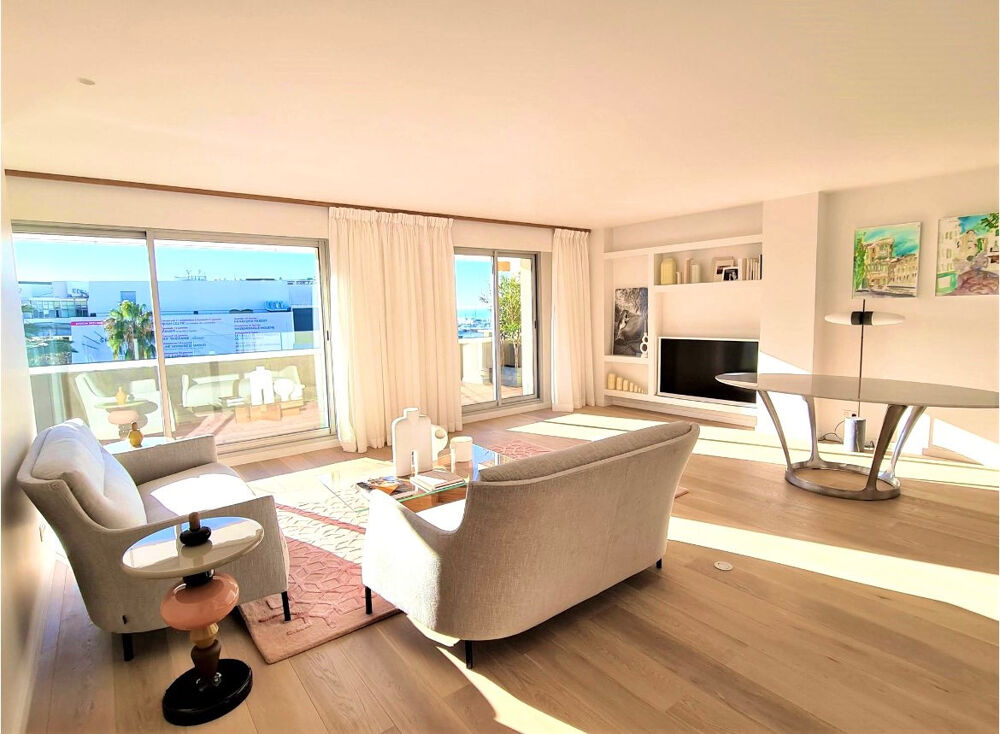 CANNES CENTRE PENTHOUSE T4 DE 100M2 VUE MER FACE PALAIS
