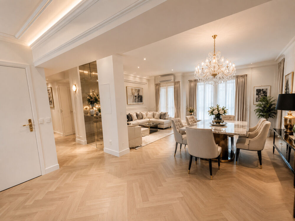 CANNES CENTRE T5 132 M2 TERRASSES 20 M2 SUD-OUEST PARKINGS CAVES PARC 3784 €/m2