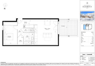  Appartement  vendre 2 pices 58 m