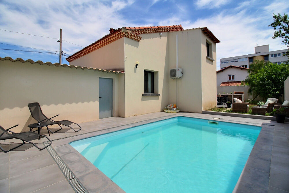 Estanove, Villa T5 de 186 m2 avec jardin, terrasse, piscine.
