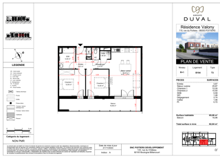  Appartement à vendre 3 pièces 65 m²