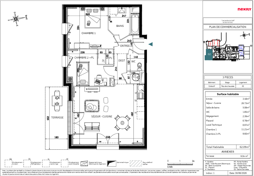 Vente Appartement Appartement T3 résidence neuve livraison 2028 proche Centre ville, CHU et FAC Poitiers