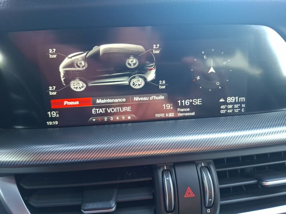 Stelvio 2.2 D 190 ch Sport Edition Bva /2eme main/Si&egrave;ge conducteur c 2019 occasion 43000 Le Puy-en-Velay