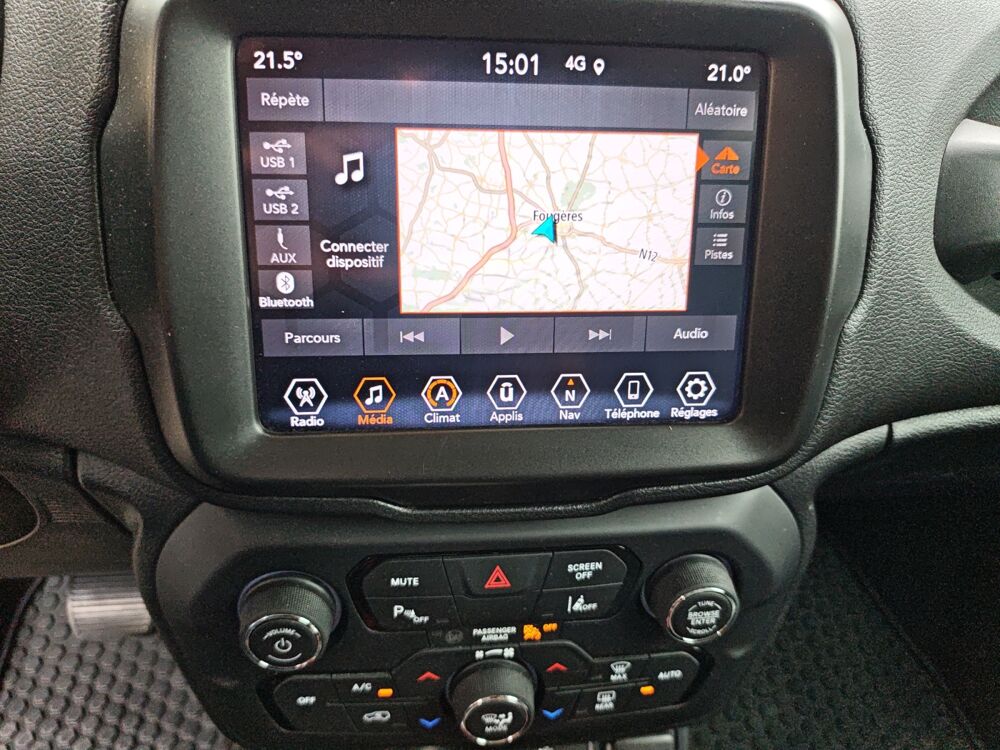Renegade 1.3 T4 240 4xe Hybrid PhevTrailhawk Awd /Apple CarPlay/Clima 2021 occasion 35000 Rennes